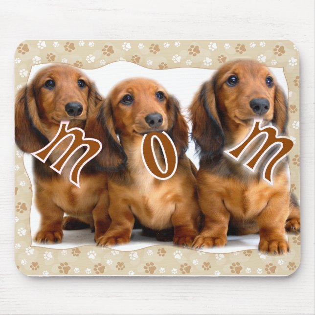 Alfombrilla De Ratón Dachshund MOM (Frente)
