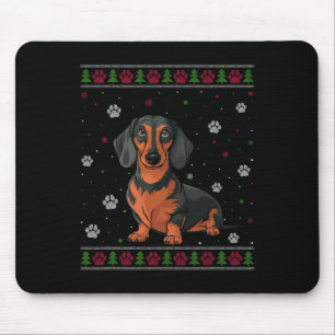 Alfombrilla De Ratón Dachshund Navidades Sweater Xmas Mascota Animal Do