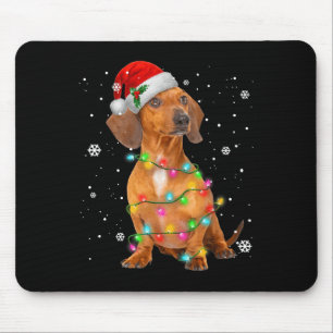 Alfombrilla De Ratón Dachshund Perros Árboles Navidades Dulce Navidad P