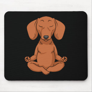 Alfombrilla De Ratón Dachshund Regalo Mujeres Weiner Perro Yoga Meditac