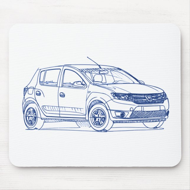 Alfombrilla De Ratón Dacia Sandero 2013 (Frente)