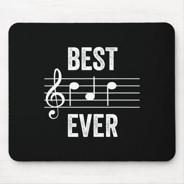Alfombrilla De Ratón Dad Ever Music Notes Funny Fathers Day Gift (Frente)