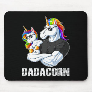 Alfombrilla De Ratón Dadacorn - Unicorn Dad y Ba