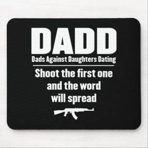 Alfombrilla De Ratón dadd - papás contra fechar de las hijas divertido
