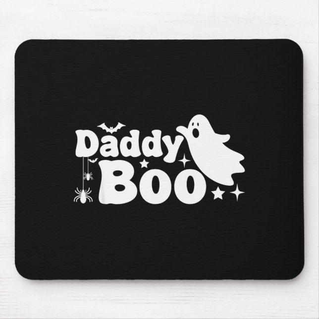 Alfombrilla De Ratón Daddy Boo Funny Ghost Halloween Family Matching  (Frente)