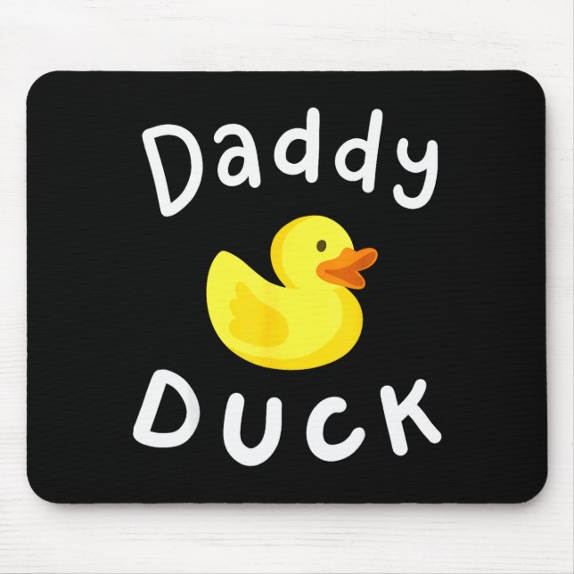 Alfombrilla De Ratón Daddy Duck Birthday Rubber Duck Lover Family Match (Frente)