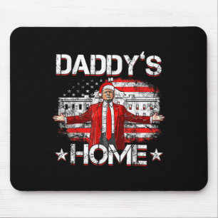 Alfombrilla De Ratón Daddys Home Trump Navidad 2024 Divertido Trump se