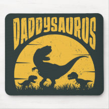 Daddysaurus Dinosaurios Padre Papá Negro Amarillo