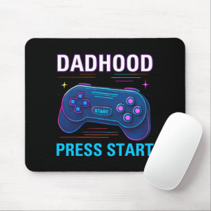 Alfombrilla De Ratón Dadhood Press Start Retro Gamer Diseño Almohadilla