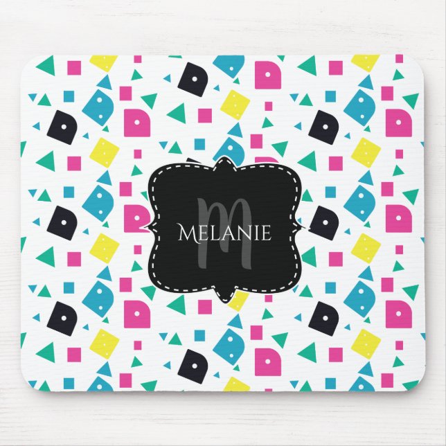 Alfombrilla De Ratón Dados geométricos de la almohadilla del ratón pers (Frente)