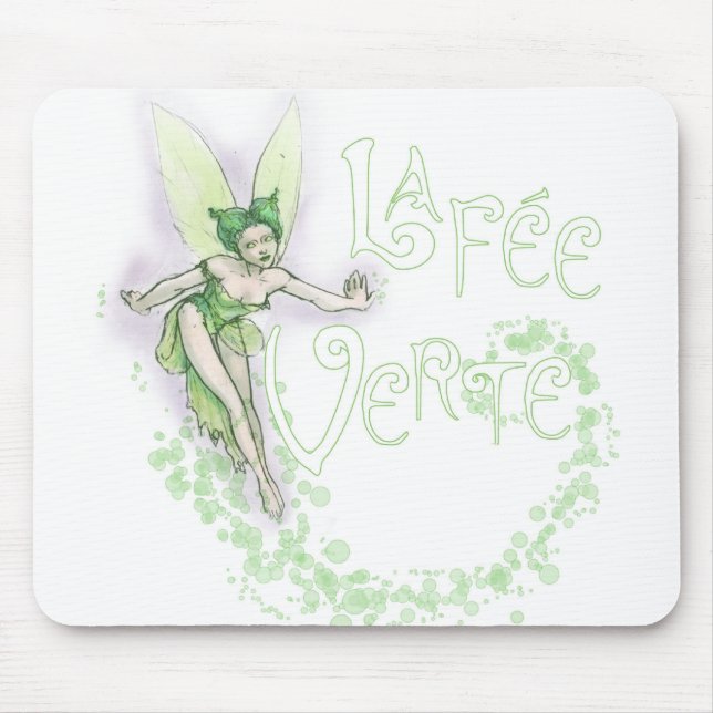 Alfombrilla De Ratón Dainty Absinthe La Fee Verte III (Frente)