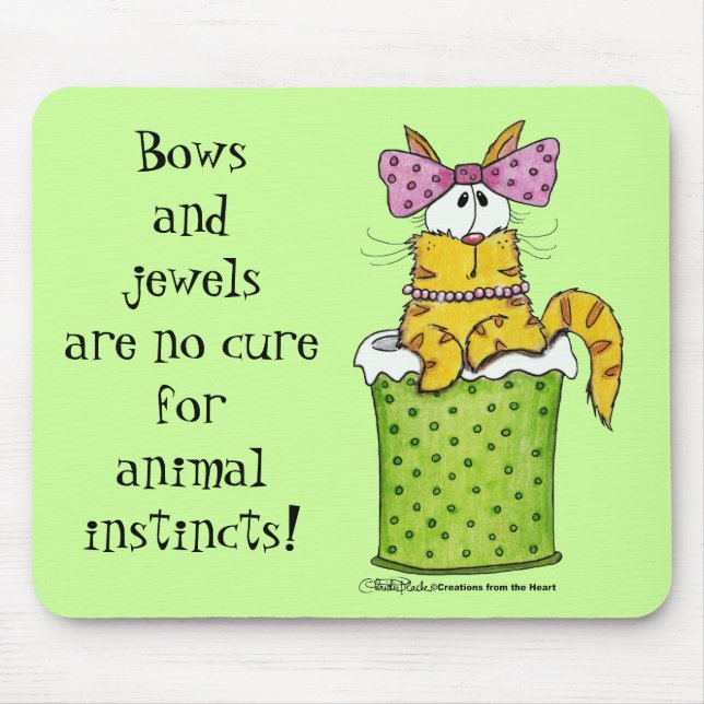 Alfombrilla De Ratón Dainty Garbage Kitty (Frente)