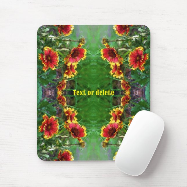 Alfombrilla De Ratón Daisies de flores de manta personalizados (Con ratón)