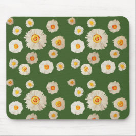 Alfombrilla De Ratón Daisies Dibujar Mousepad, patrón de margarita