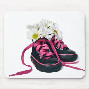 Alfombrilla De Ratón Daisies En Especadoras Negras