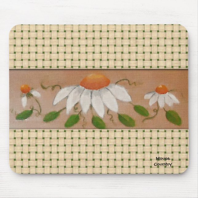 Alfombrilla De Ratón Daisies Mousepad (Frente)