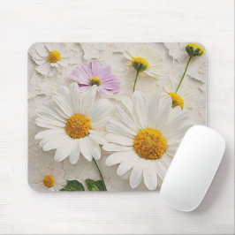 Alfombrilla De Ratón Daisiies y Cosmos en papel con problemas