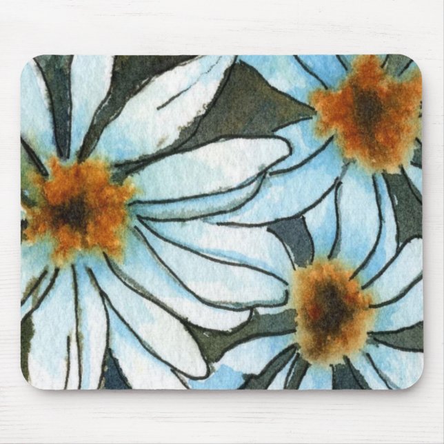 Alfombrilla De Ratón "Daisy #1" Mousepad floral (Frente)