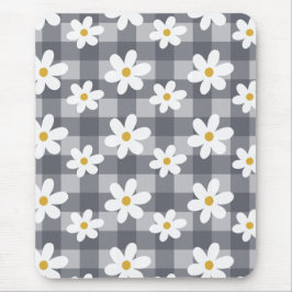 Alfombrilla De Ratón Daisy Days Mousepad - Black Gingham