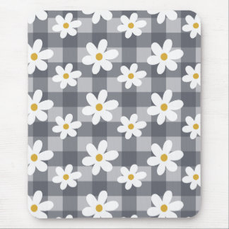 Alfombrilla De Ratón Daisy Days Mousepad - Black Gingham