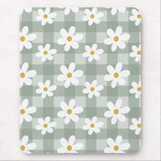Alfombrilla De Ratón Daisy Days Mousepad - Green Gingham