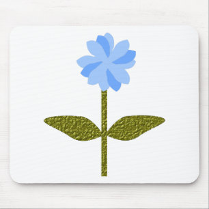 Alfombrilla De Ratón Daisy Flower Bonito Blue Mousepad