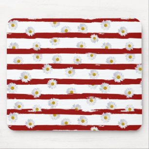 Alfombrilla De Ratón Daisy Stripes Mouse Pad