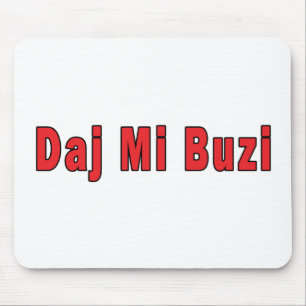 Alfombrilla De Ratón Daj Mi Buzi - Dame un beso