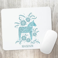 Dala sueca Nombre personalizado de caballo Verde a