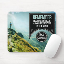 Alfombrilla De Ratón Dale Carnegie cita Inspiradora "Miedo"