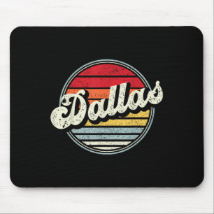 Alfombrilla De Ratón Dallas Texas Tx Home State Guay 70s Style Sunset M