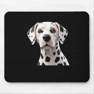 Alfombrilla De Ratón Dálmata Adorable Escucha 3d - Sticker Mundo Animal