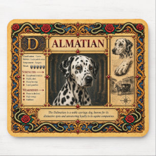 Alfombrilla De Ratón Dálmata, Arte de Bestiario Medieval