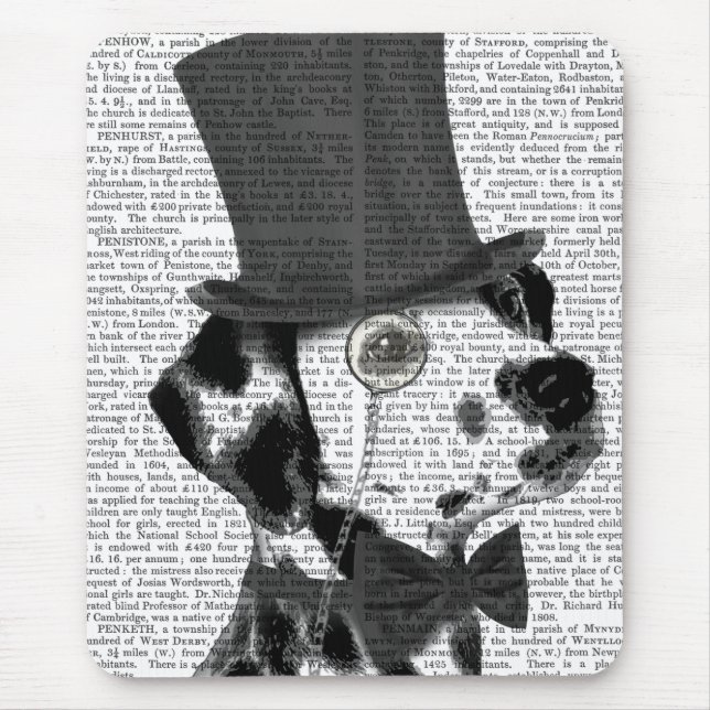 Alfombrilla De Ratón Dálmata, Gorra y hedor formal (Frente)