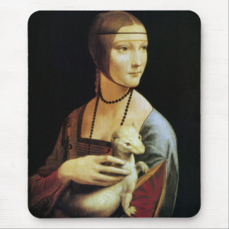 Alfombrilla De Ratón Dama con un armiño por Leonardo da Vinci