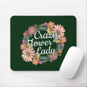 Alfombrilla De Ratón Dama de flor loca - Zinnia Gardener