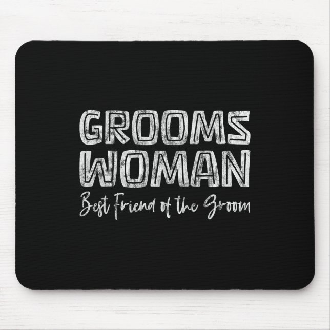 Alfombrilla De Ratón Dama de honor Mejor amiga del novio Rol de boda  (Frente)