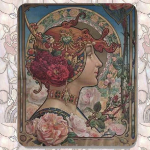 Alfombrilla De Ratón Dama de las rosas