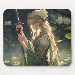 Alfombrilla De Ratón Dama del lago de anime