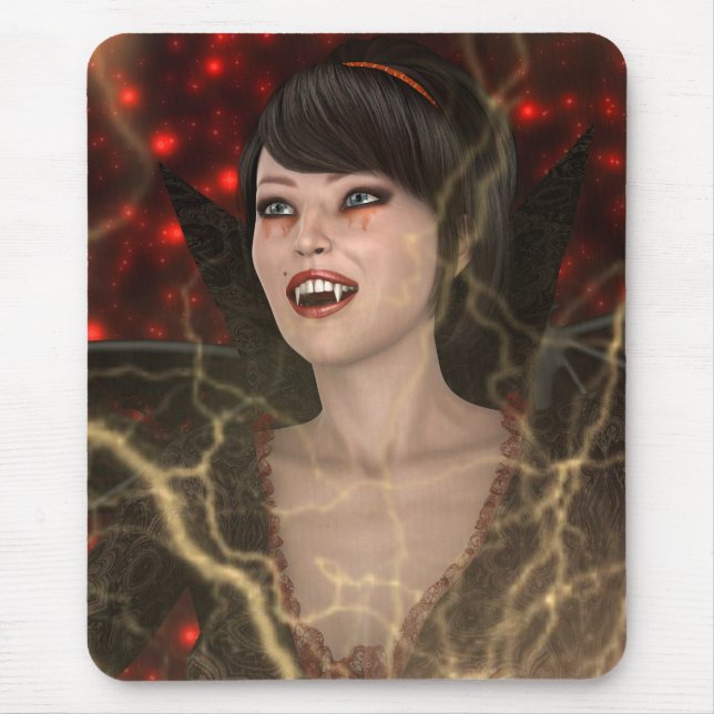 Alfombrilla De Ratón Dama vampiro (Frente)