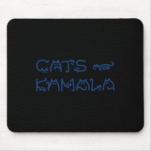 Alfombrilla De Ratón Damas De Kamala Cat Typography Alphabet Cute Sim
