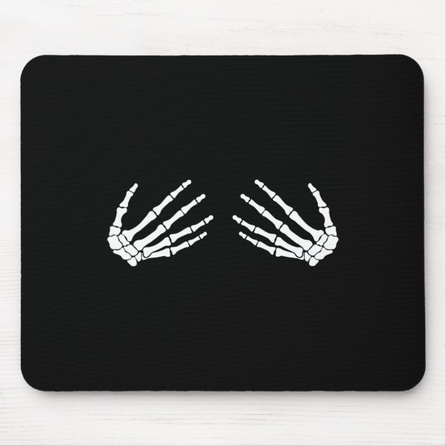 Alfombrilla De Ratón Damas de Skeleton Hands Halloween 2019 (Frente)