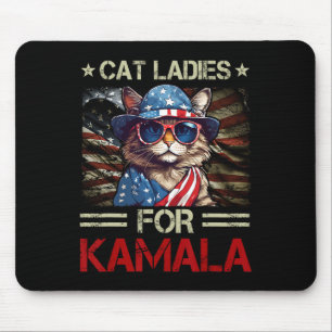 Alfombrilla De Ratón Damas para Kamala Gato Divertido 2024 Presidenta K