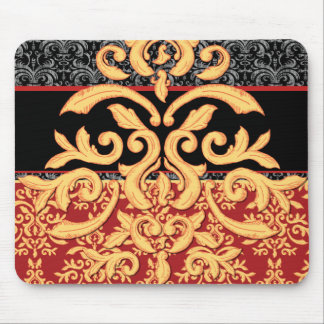 Alfombrilla De Ratón Damasco dorado Mousepad para el escritorio de