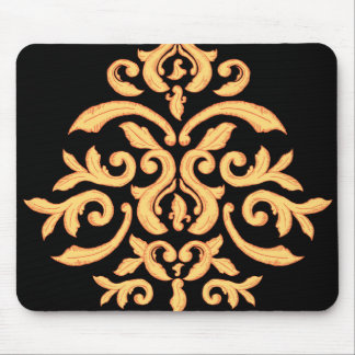 Alfombrilla De Ratón Damasco dorado Mousepad para el escritorio de