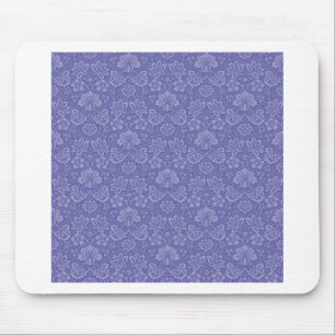 Alfombrilla De Ratón Damasco en azul