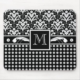 Alfombrilla De Ratón Damasco floral de elegancia formal Art Deco 30