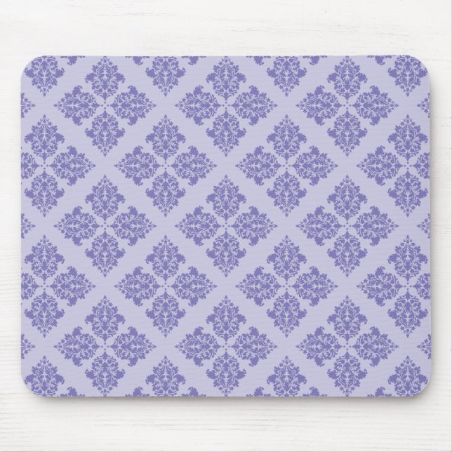 Alfombrilla De Ratón Damasco morado marroquí (Frente)