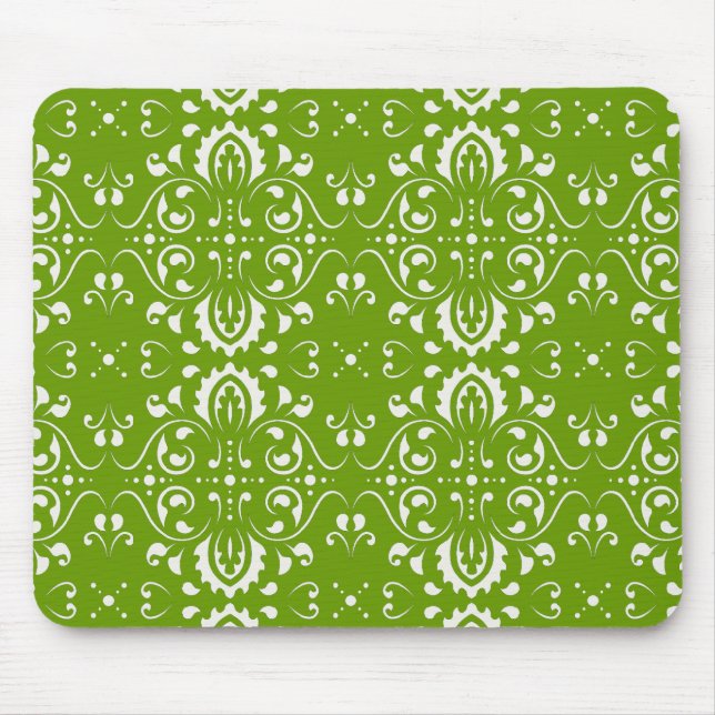 Alfombrilla De Ratón Damasco - Verde (Frente)