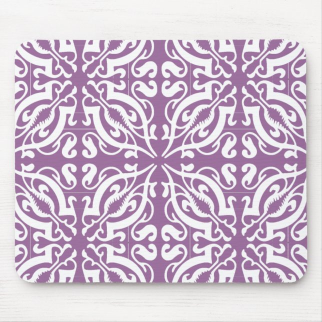 Alfombrilla De Ratón DAMASK - BG violeta claro (Frente)